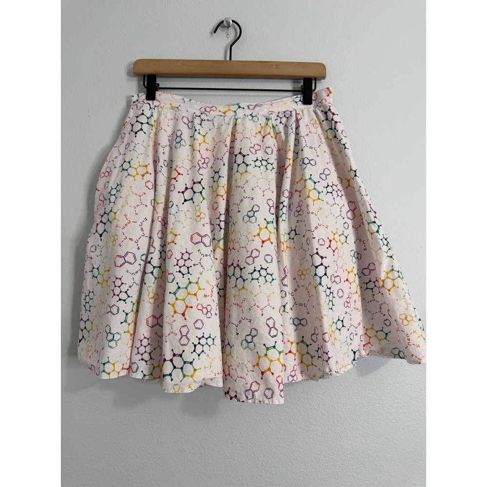 Handmade - Science Chemistry Themed Full Circle Skirt Women's Size Small